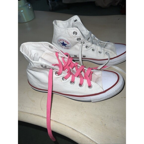 Converse Chuck Taylor All Star Hi Top Shoes Optical White Size M 4.5 W 6.5 M7650 - Picture 1 of 8